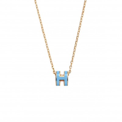 HERMES MINI POP H PENDANT GOLD PLATED 